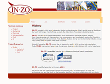 Tablet Screenshot of inzo.be